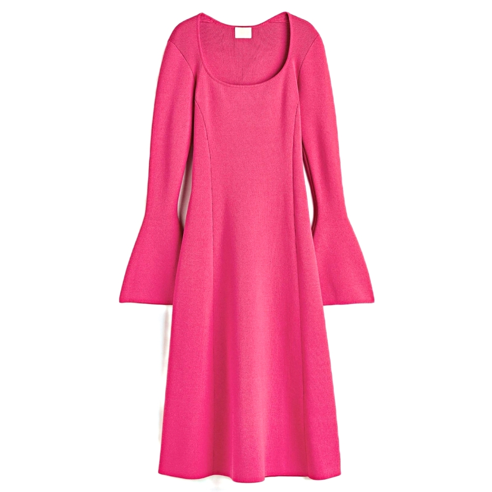 H&M fine knit flared dress